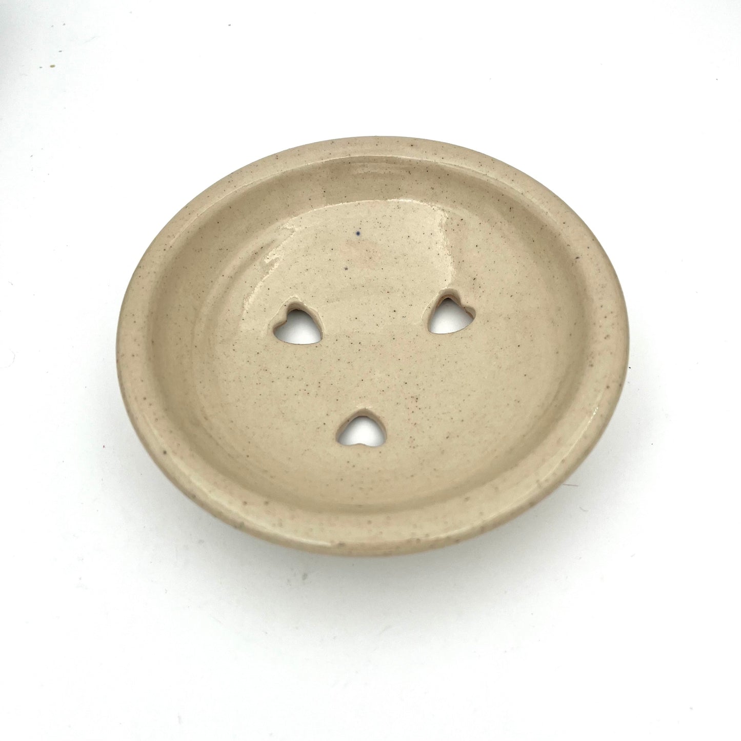 Anniepooh soap dish Cream Moville Pottery Soap Dish