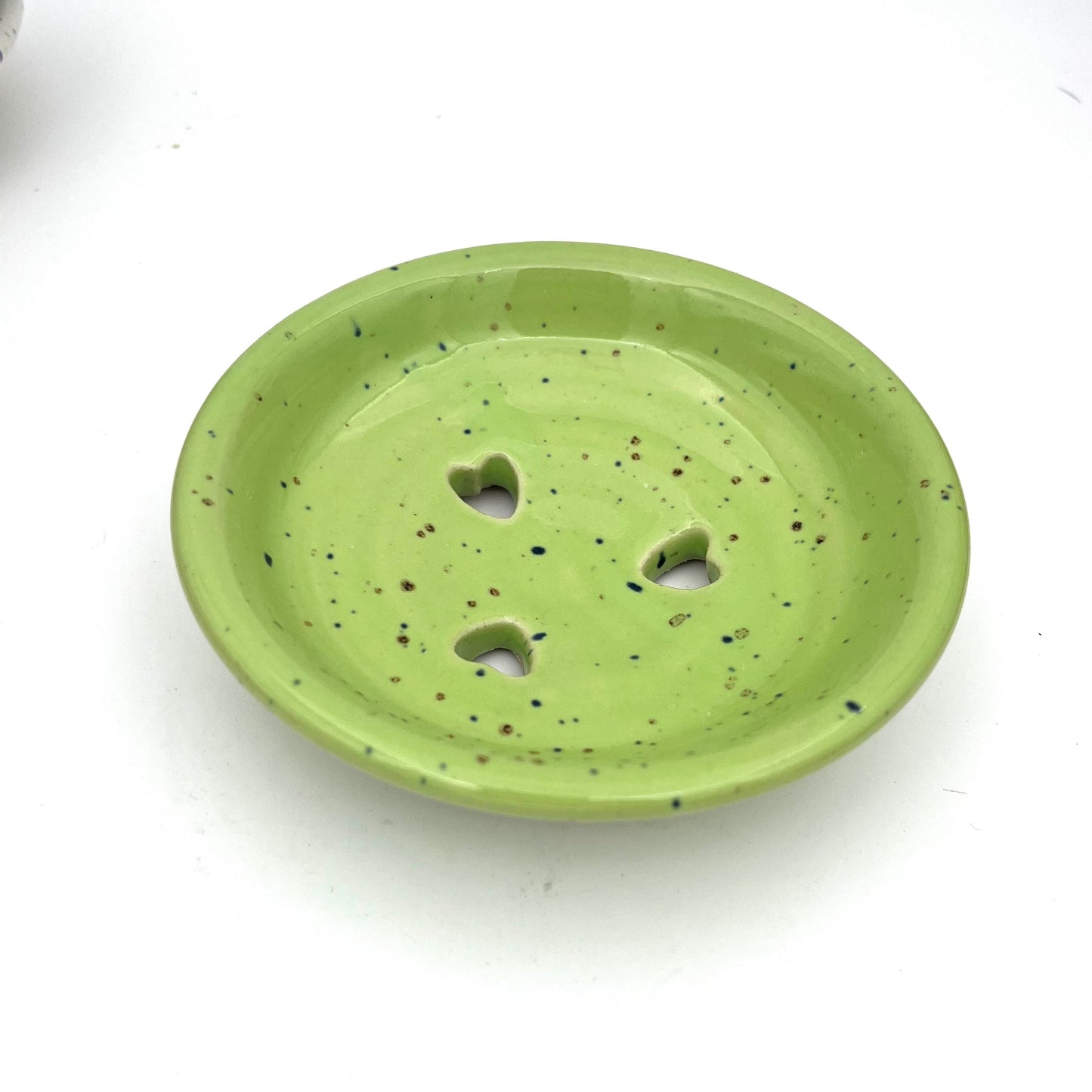 Anniepooh soap dish Lime Green Moville Pottery Soap Dish