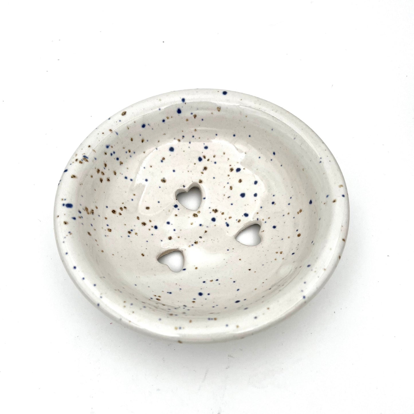 Anniepooh soap dish Snowdrop glaze Moville Pottery Soap Dish