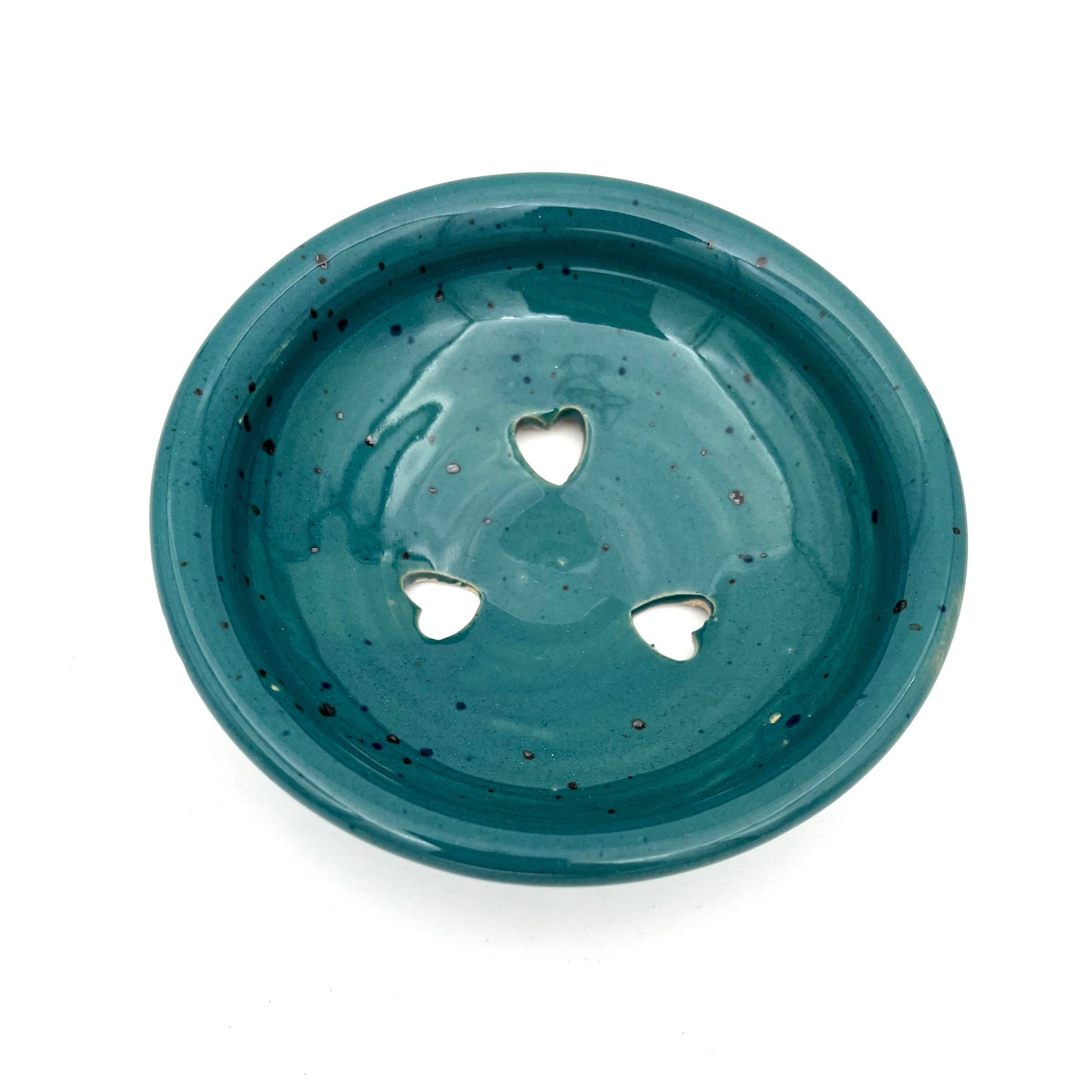 Anniepooh soap dish Tasteful Teal Moville Pottery Soap Dish