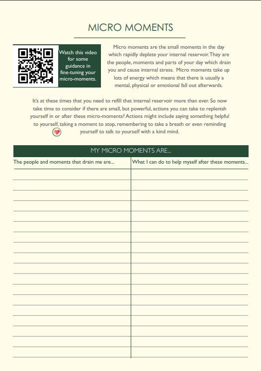 Bethan O'Riordan Self Care Planner