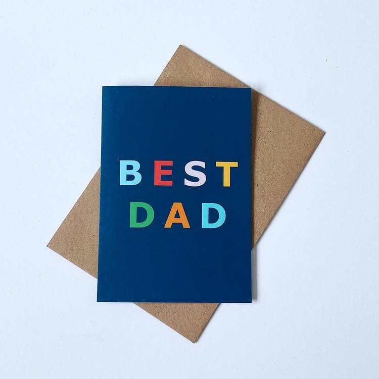 Ecoanniepooh Best Dad Card