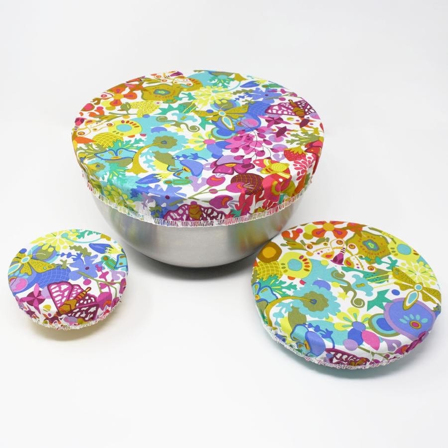 Ecoanniepooh Paradise Cotton Bowl Covers set of 3