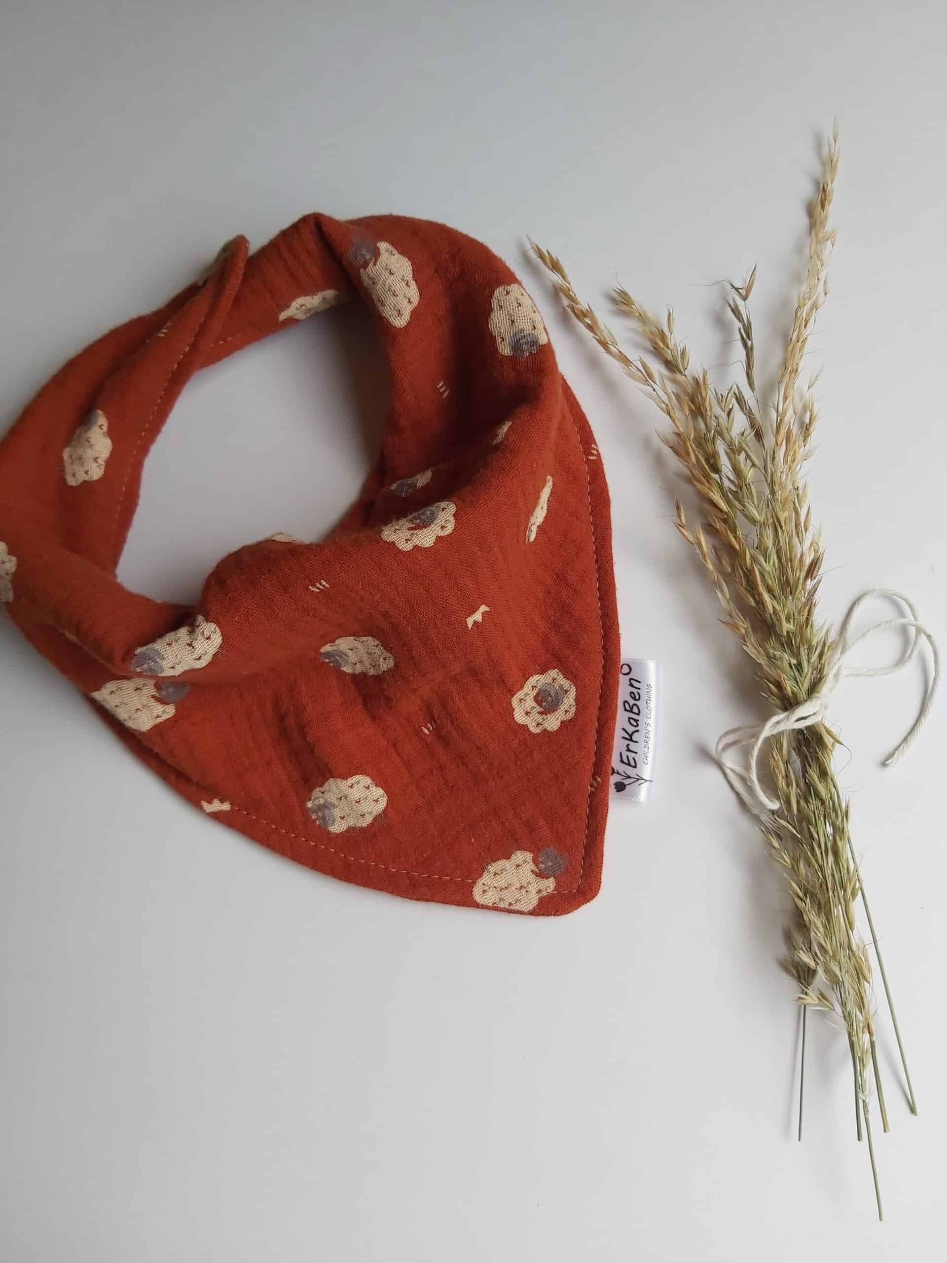 Erkaben cloth nappy, cloth nappies Ireland Erkaben Cotton Bandana Bib (made in Ireland)