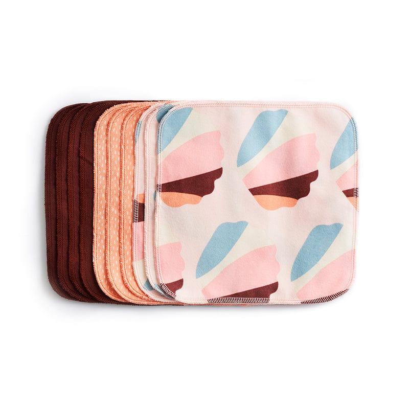 Imse Vimse Orange Sprinkle Organic cotton cloth wipes