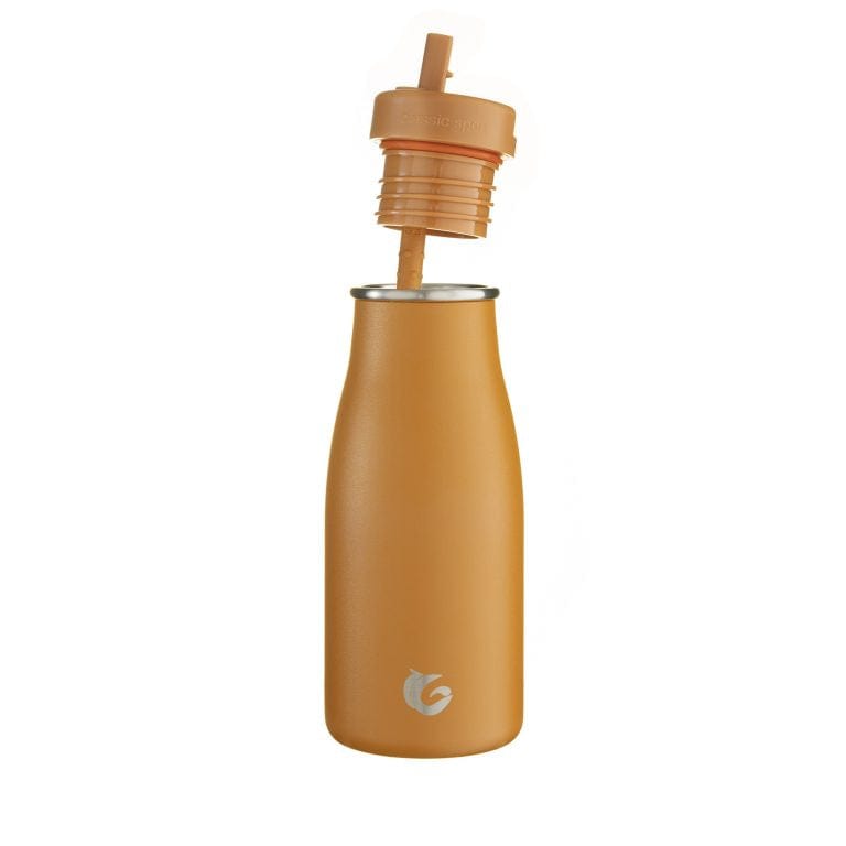 One Green Bottle reusable drink bottle Toffee Stainless steel Evolution insulated bottle 350ml