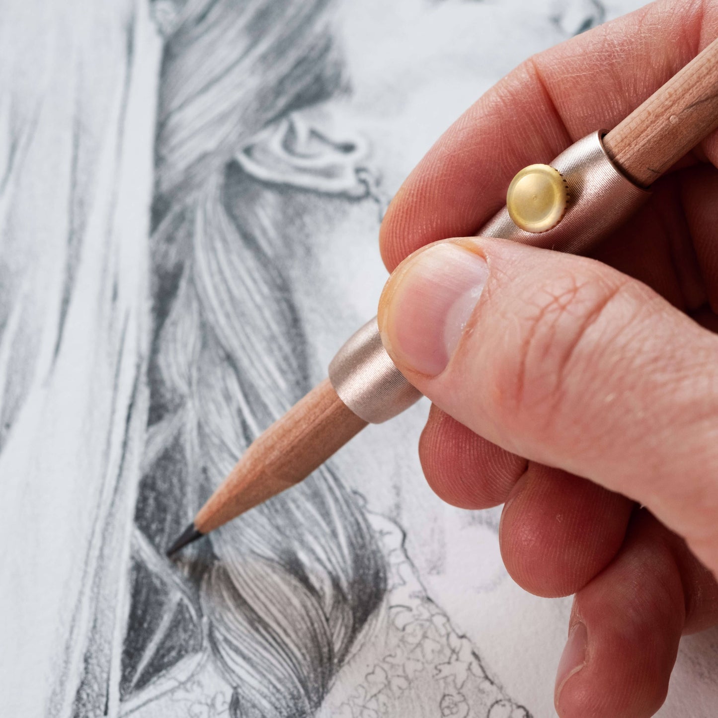 Tom's Studio Black The Poise - Pencil Grip & Extender