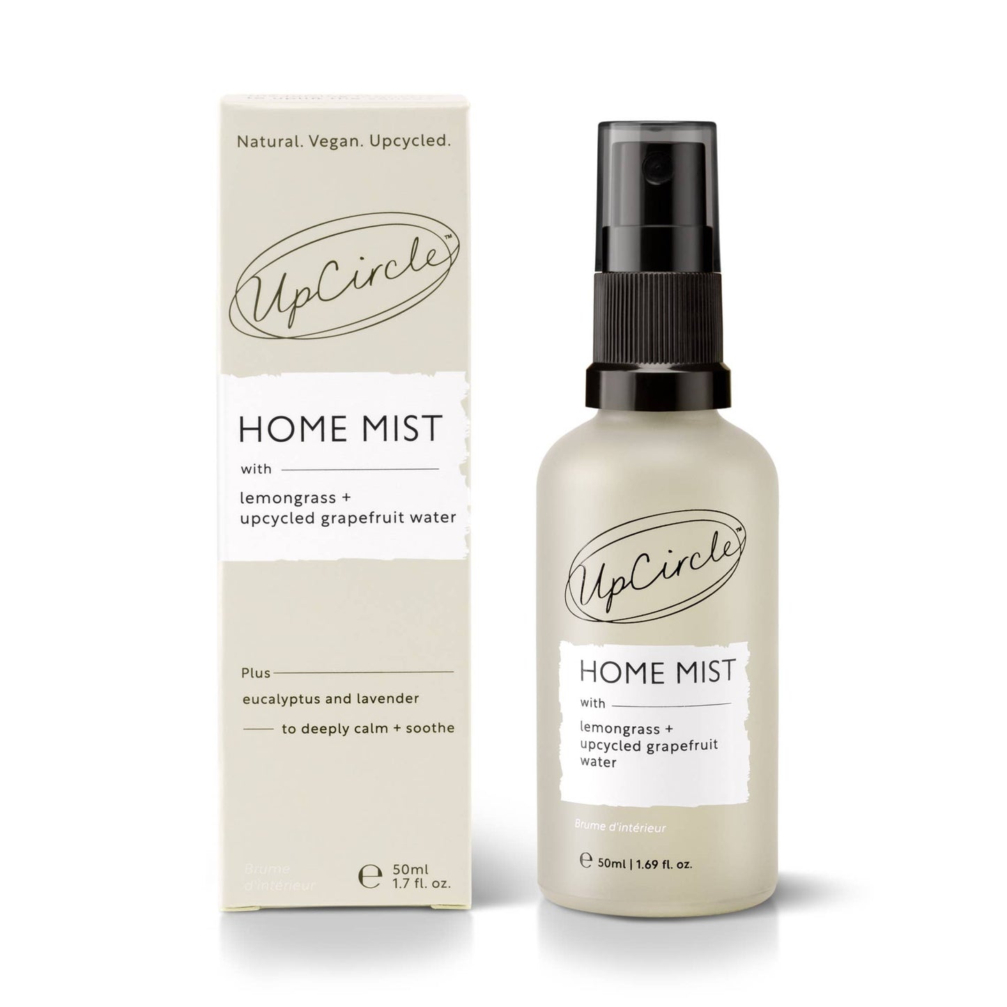 UpCircle Beauty Europe Home Mist with Lemongrass + upcycled Grapefruit Water