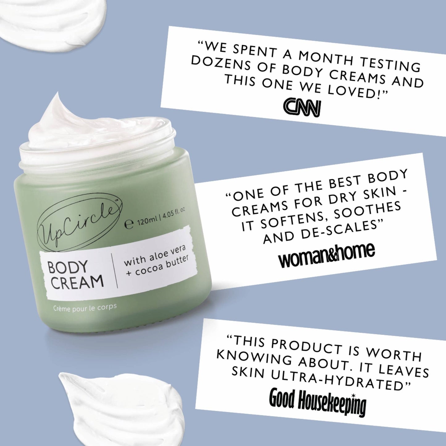 UpCircle Beauty Europe Soothing Spa Body Cream with Aloe Vera + Cocoa Butter