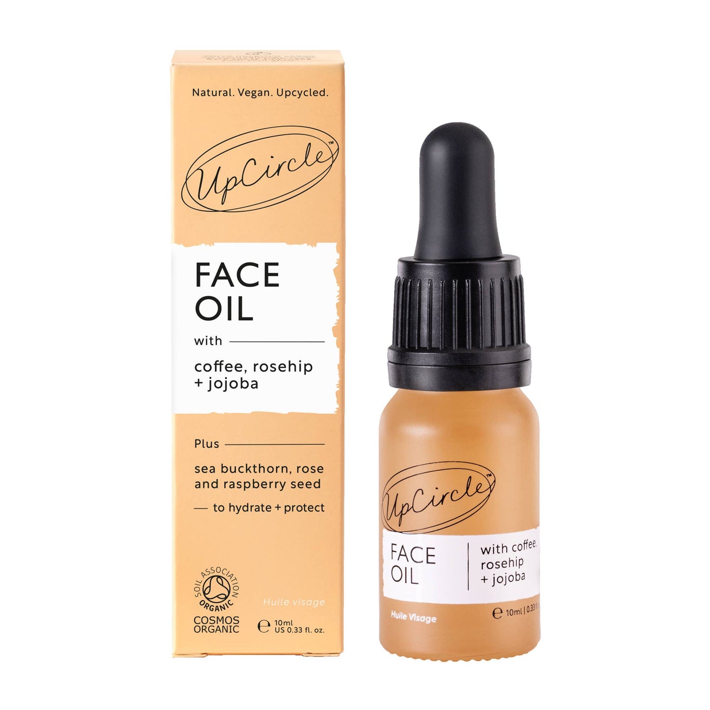 UpCircle Beauty Europe Sustainable Organic Coffee + Rosehip Face Oil - Travel Size