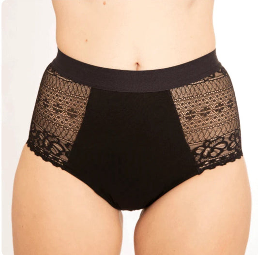 Wuka Wuka ultimate lace high waist. Heavy flow.