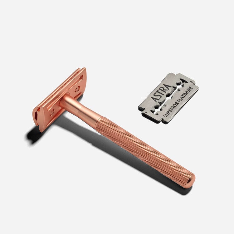 Zero Waste Club Reusable Razor Rose Gold