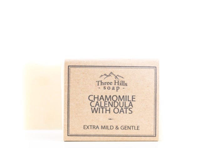 Anniepooh gift box Extra gentle - Chamomile Calendula with Oats / Cream / Relaxing - Lavender Rosemary Soap and dish gift set