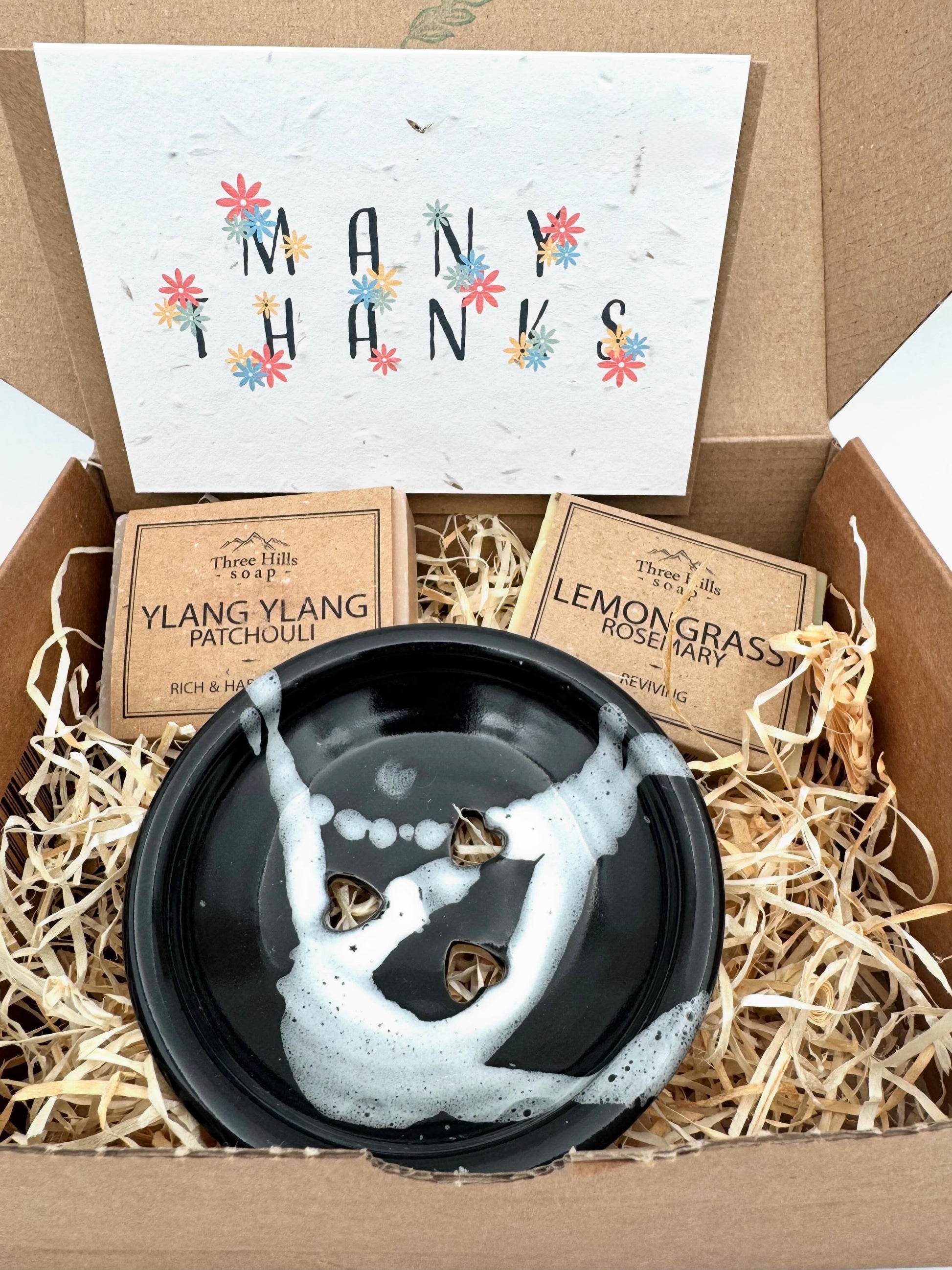 Anniepooh gift box Soap and dish gift set