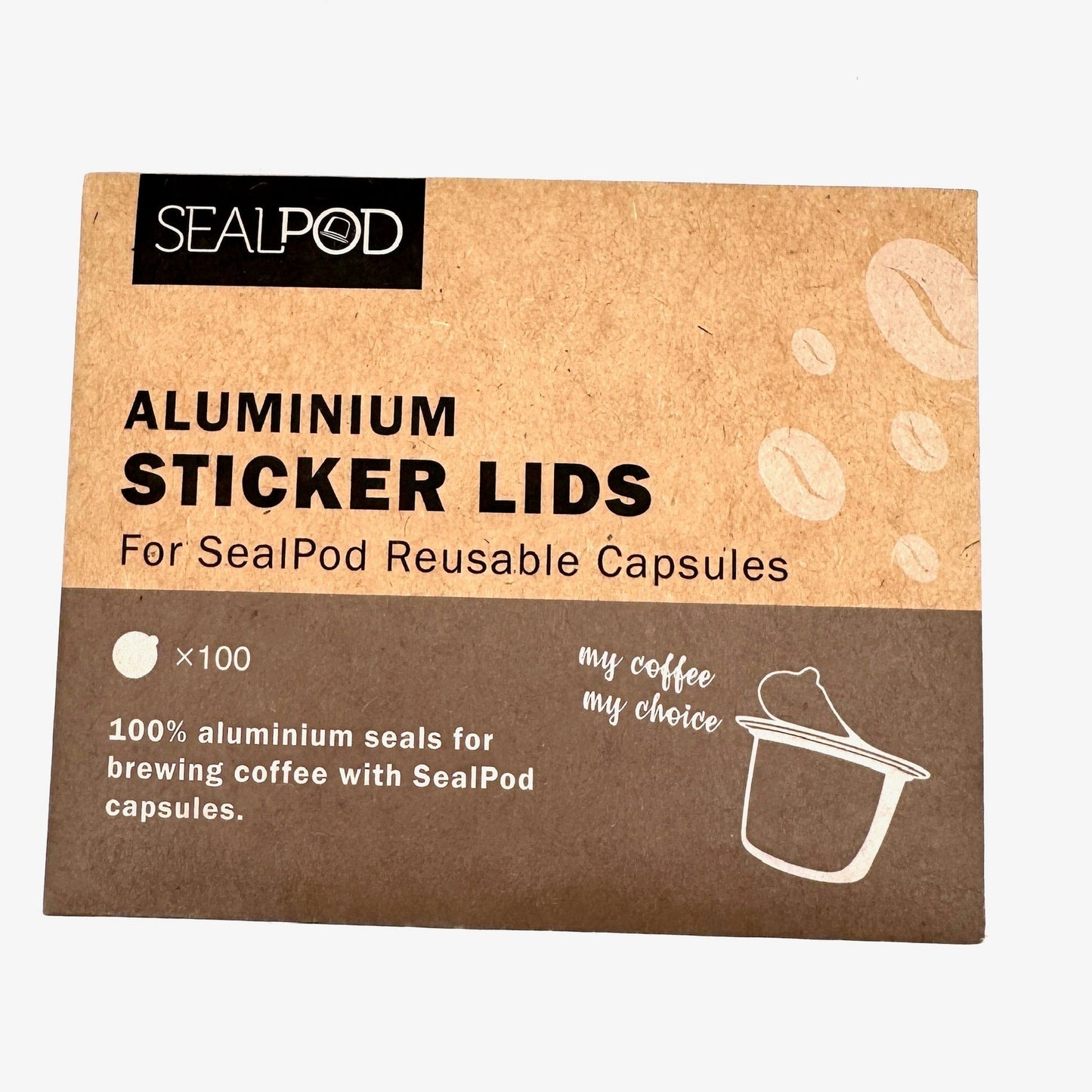 Anniepooh Seal pod aluminium sticker lids sale