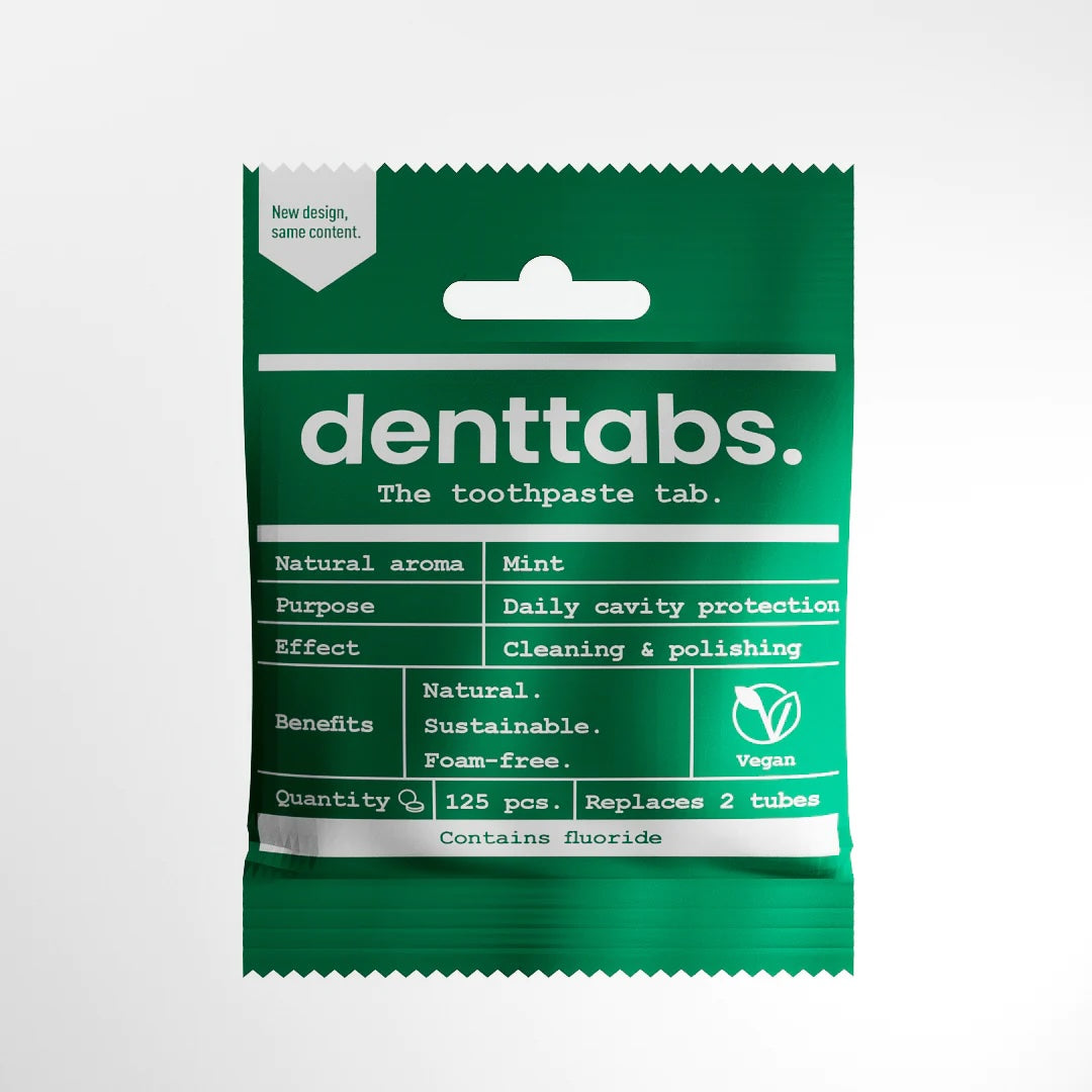 Denttabs Toothpaste tablets for adults - Mint