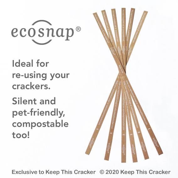 Ecoanniepooh Reusable eco snaps (pet friendly) Reusable Christmas Crackers (Plastic Free)