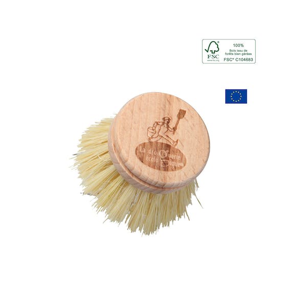 Ecodis - Grand Beau Dish Brush Refill Natural Wood Fibers