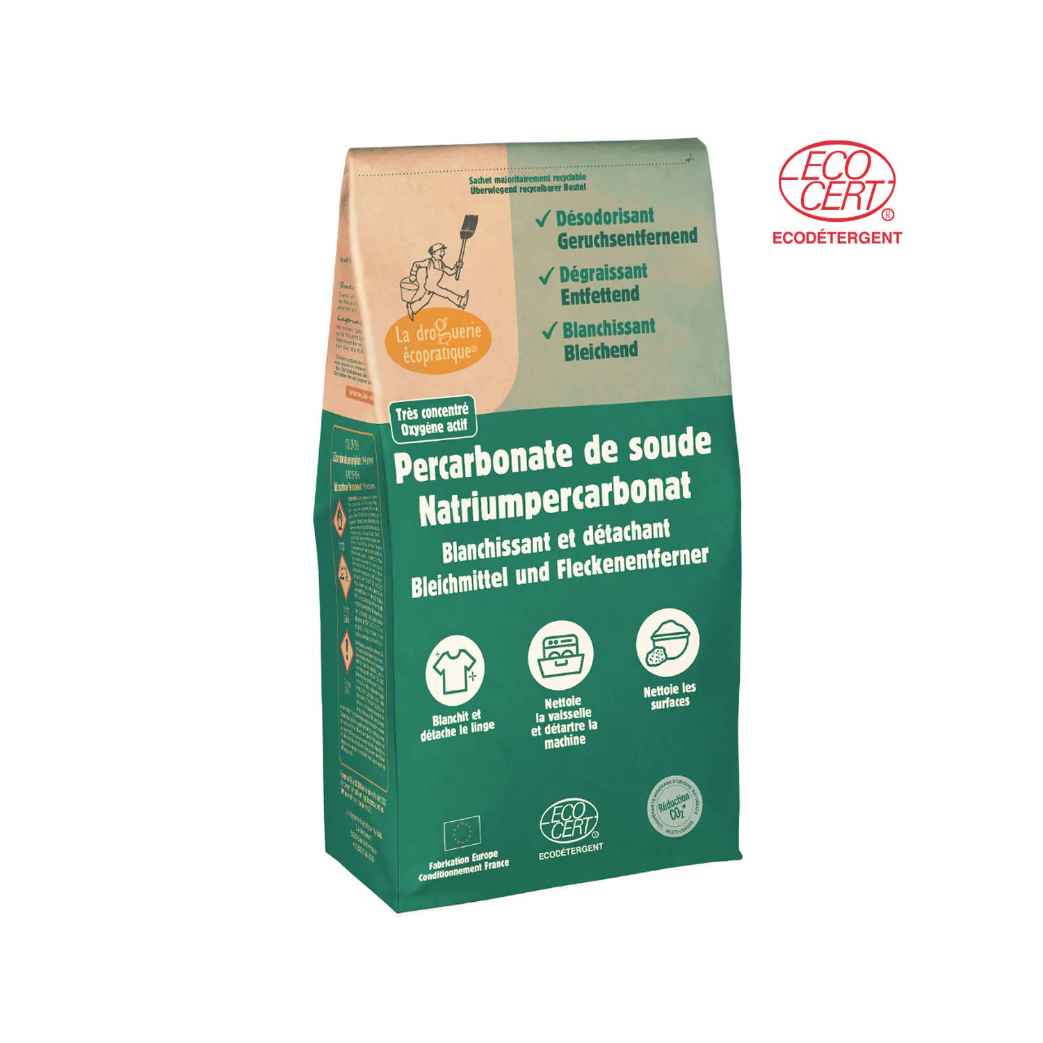 Ecodis - Grand Beau FR;EN;ED;ES Sodium Percarbonate 1 kg Eco-Friendly Bleach