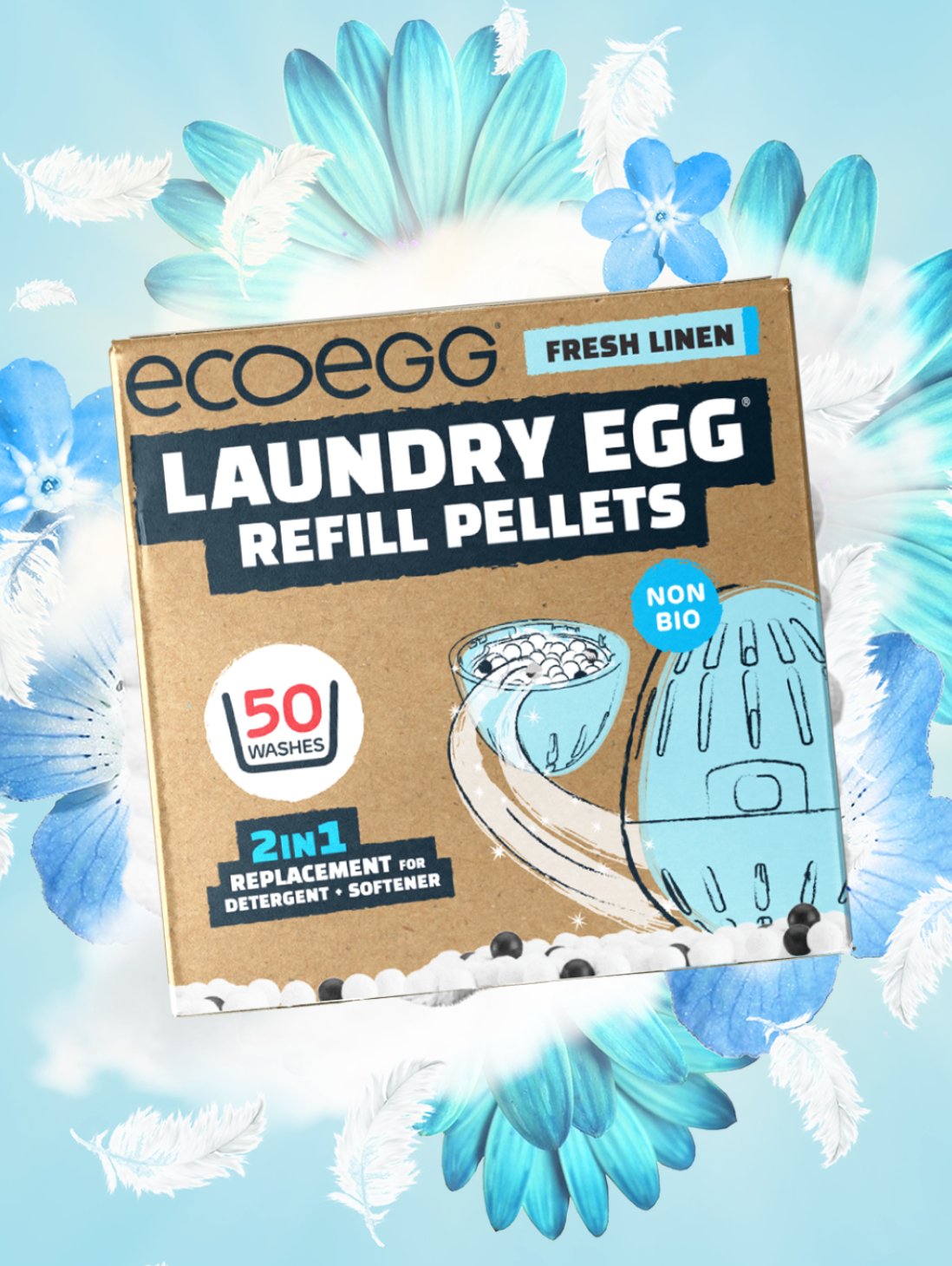 EcoEgg Fresh Linen EcoEgg Laundry Egg Refill