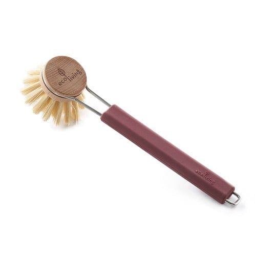 EcoLiving Burgundy Dish brush with replaceable head