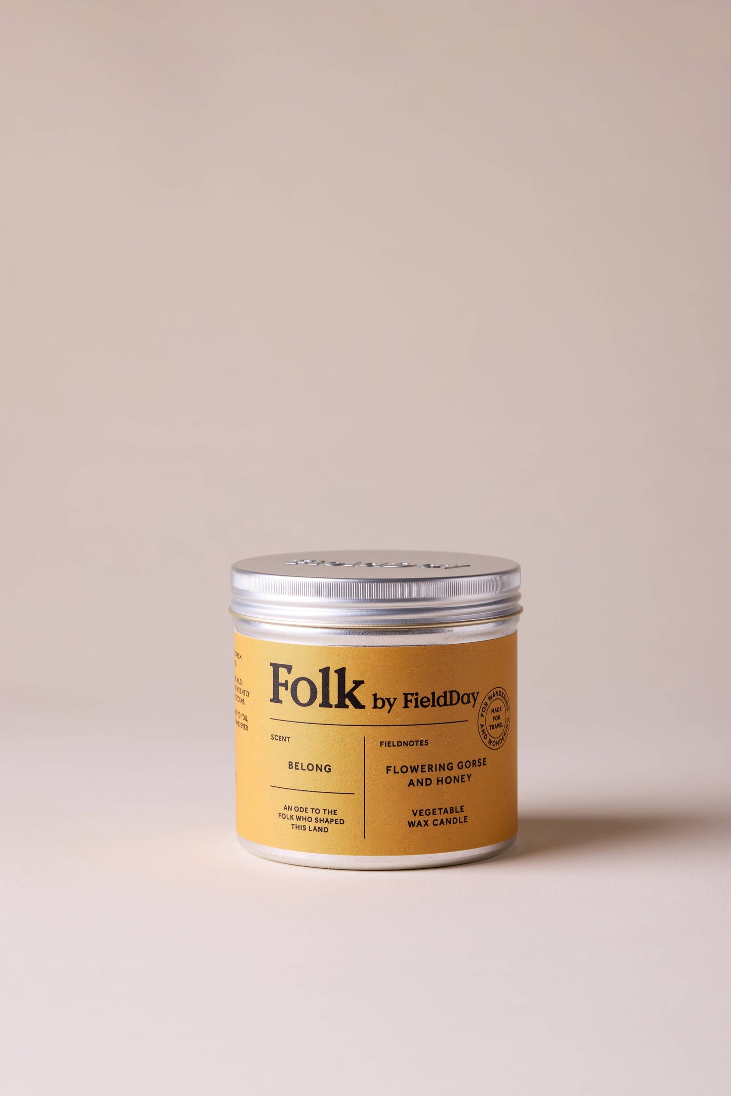 FieldDay Ireland Belong Vegetable Wax Folk Tin Candle