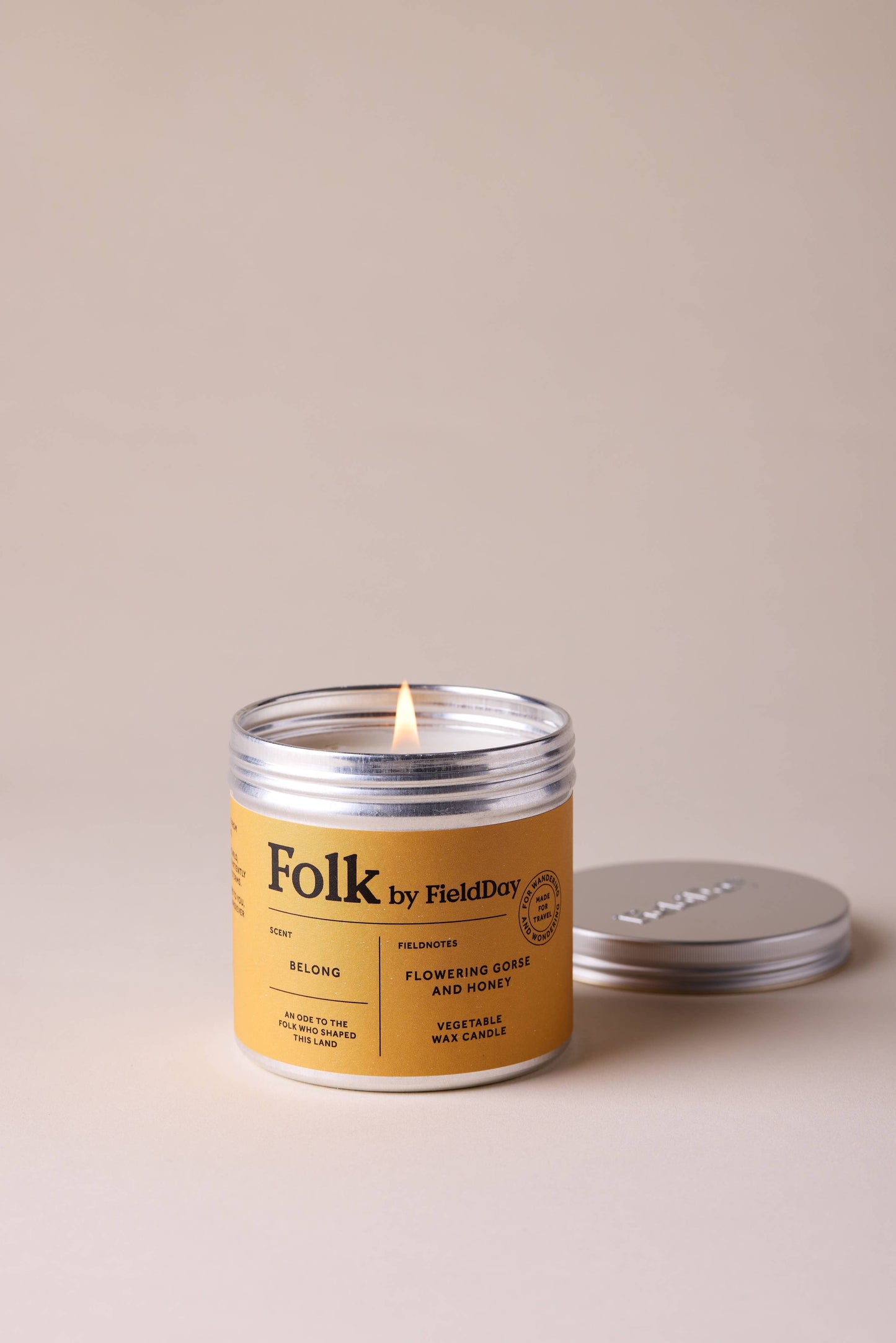 FieldDay Ireland Belong Vegetable Wax Folk Tin Candle