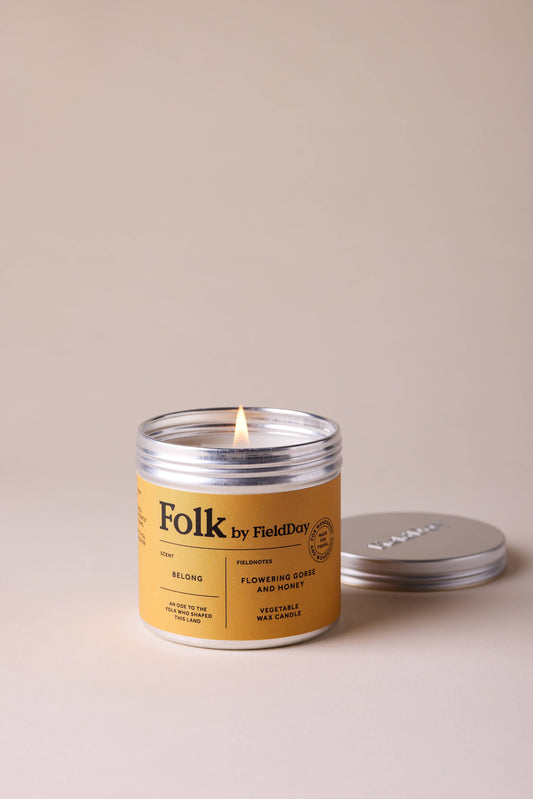 FieldDay Ireland Belong Vegetable Wax Folk Tin Candle