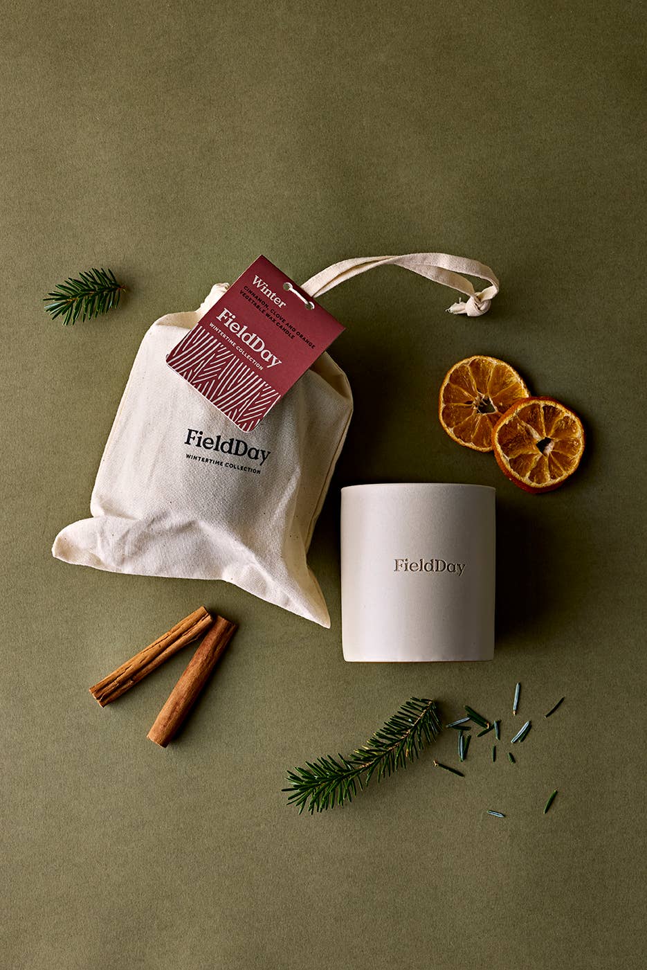 FieldDay Ireland Christmas Winter Vegetable Wax Large Candle