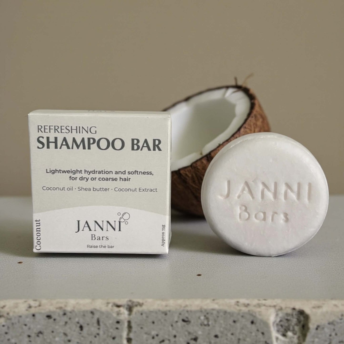 Janni Bars Refreshing Shampoo Bar for Dry Hair / Deep Hydration