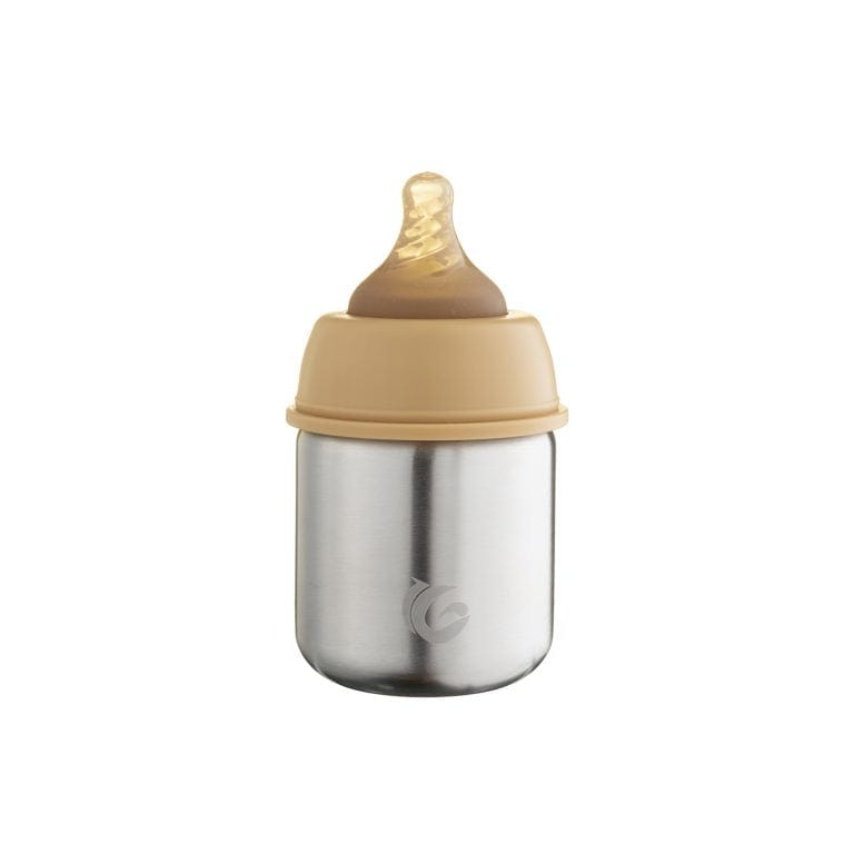 Green kid stainless steel best sale baby bottle