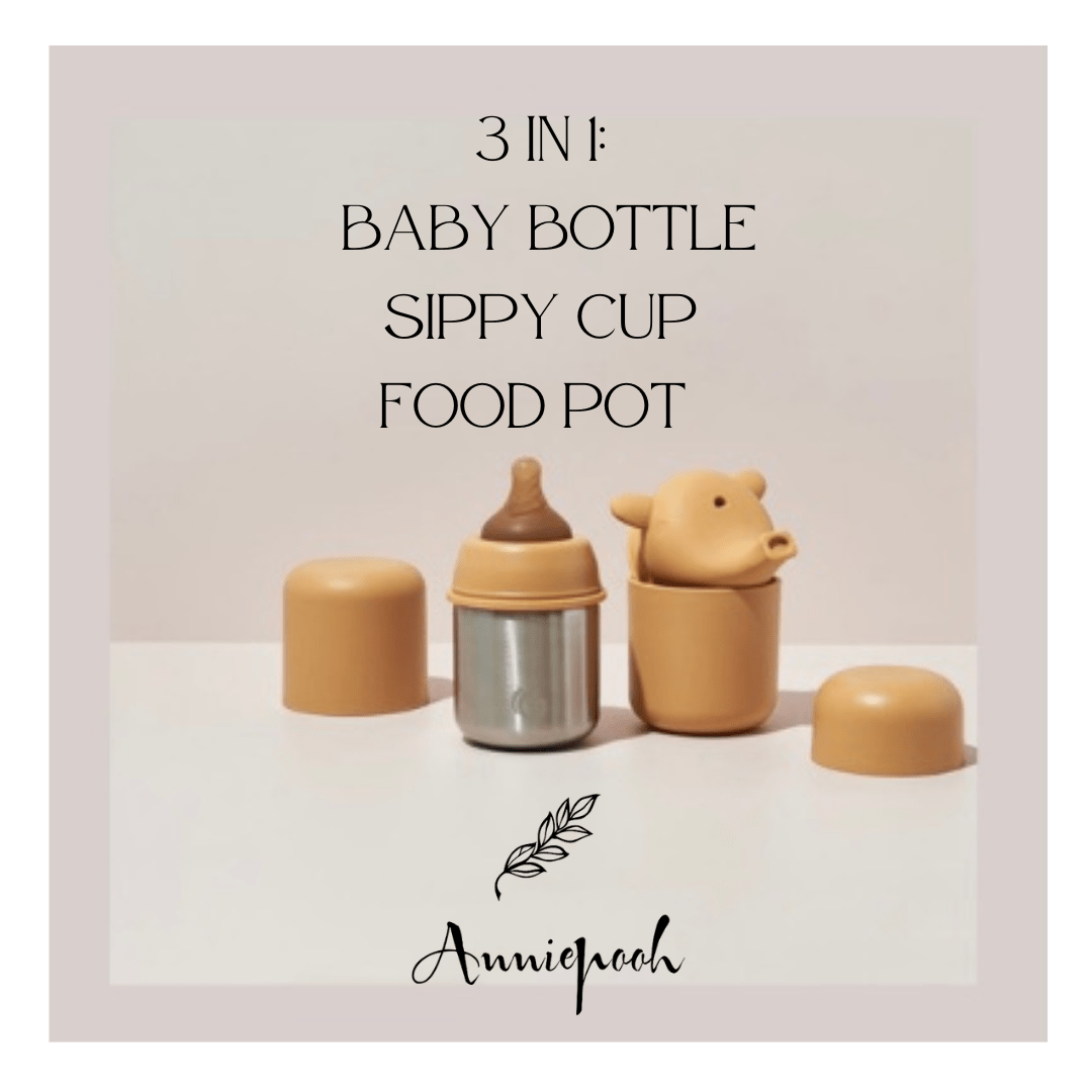 One Green Bottle Baby & Toddler Stainless steel adaptive baby bottle, food pot & sippy cup
