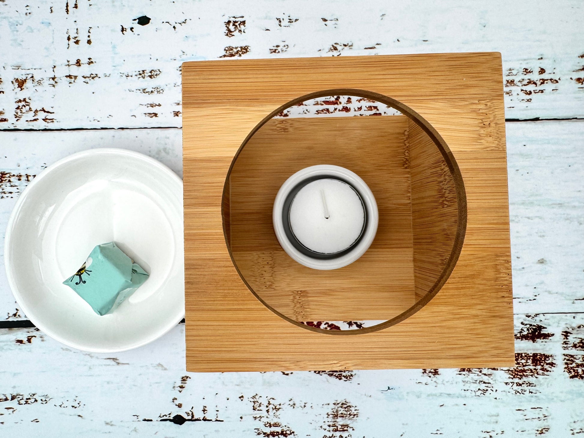 This makes scents Bamboo wax melt burner