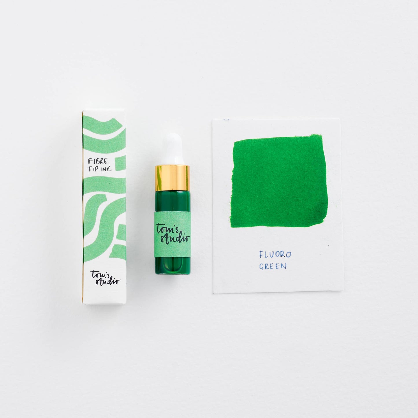 Tom's Studio Fluoro Green Mini Highlighter Inks