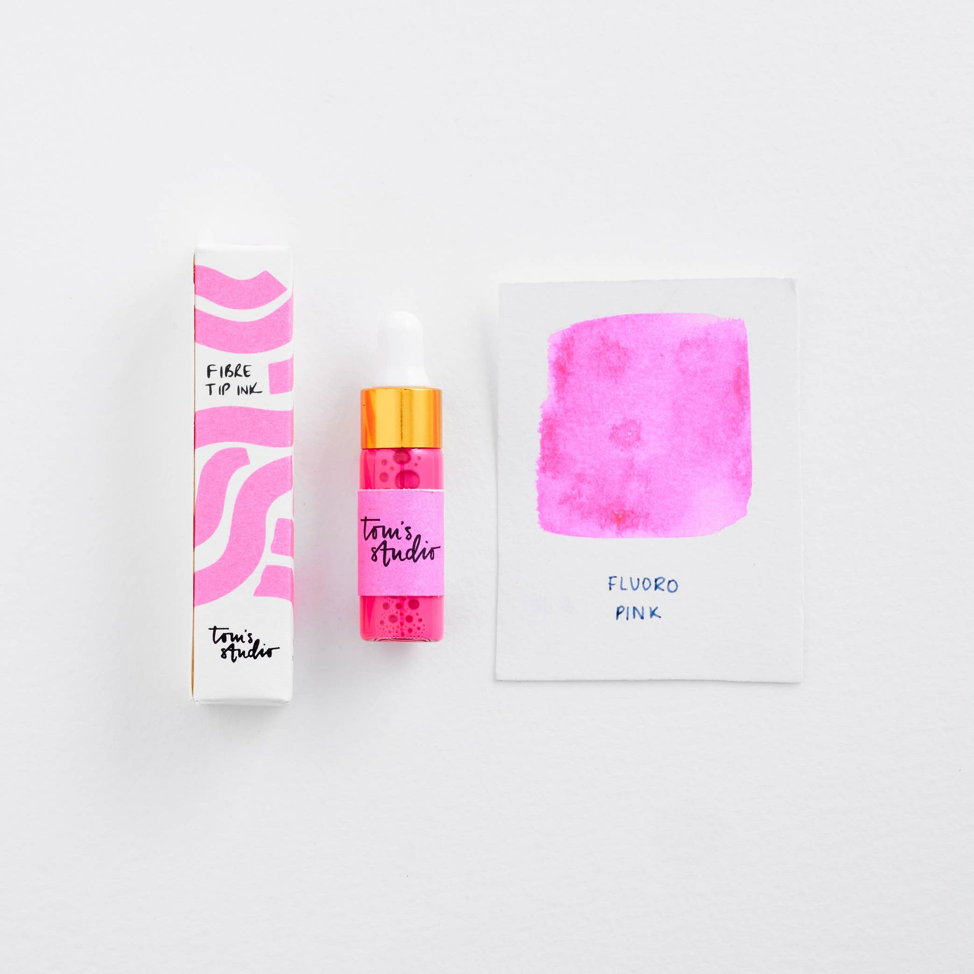 Tom's Studio Fluoro Pink Mini Highlighter Inks