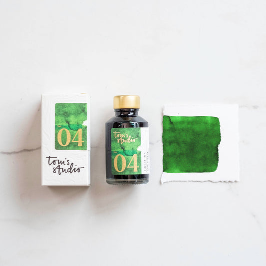 Tom's Studio Fountain Pen Ink - New Forest Green