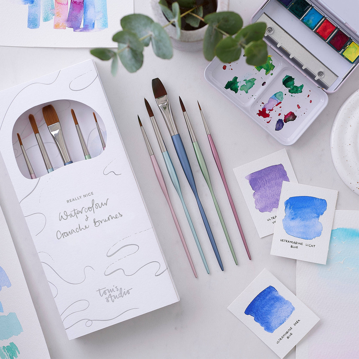 Tom's Studio Studio Paintbrush Set