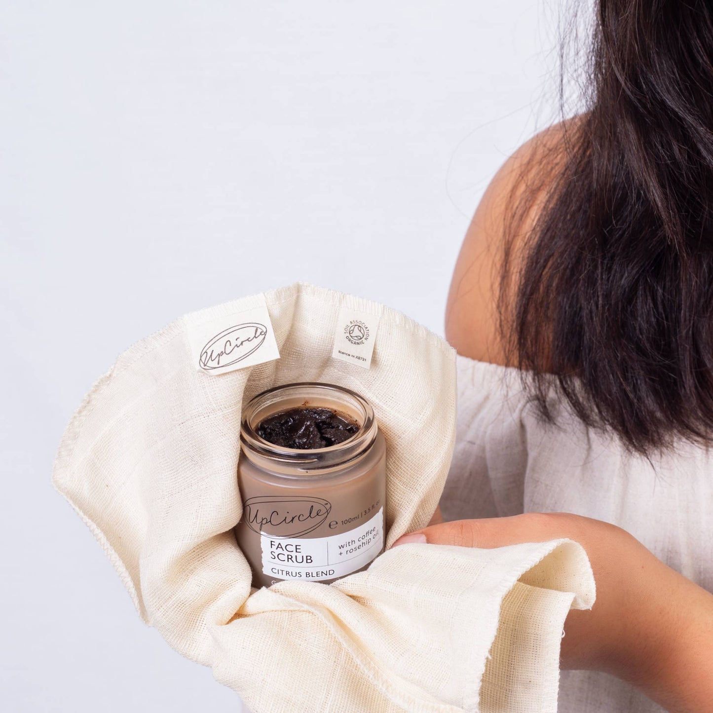 UpCircle Beauty Europe Eco Friendly Coffee Face Scrub [Citrus] Vegan Exfoliator