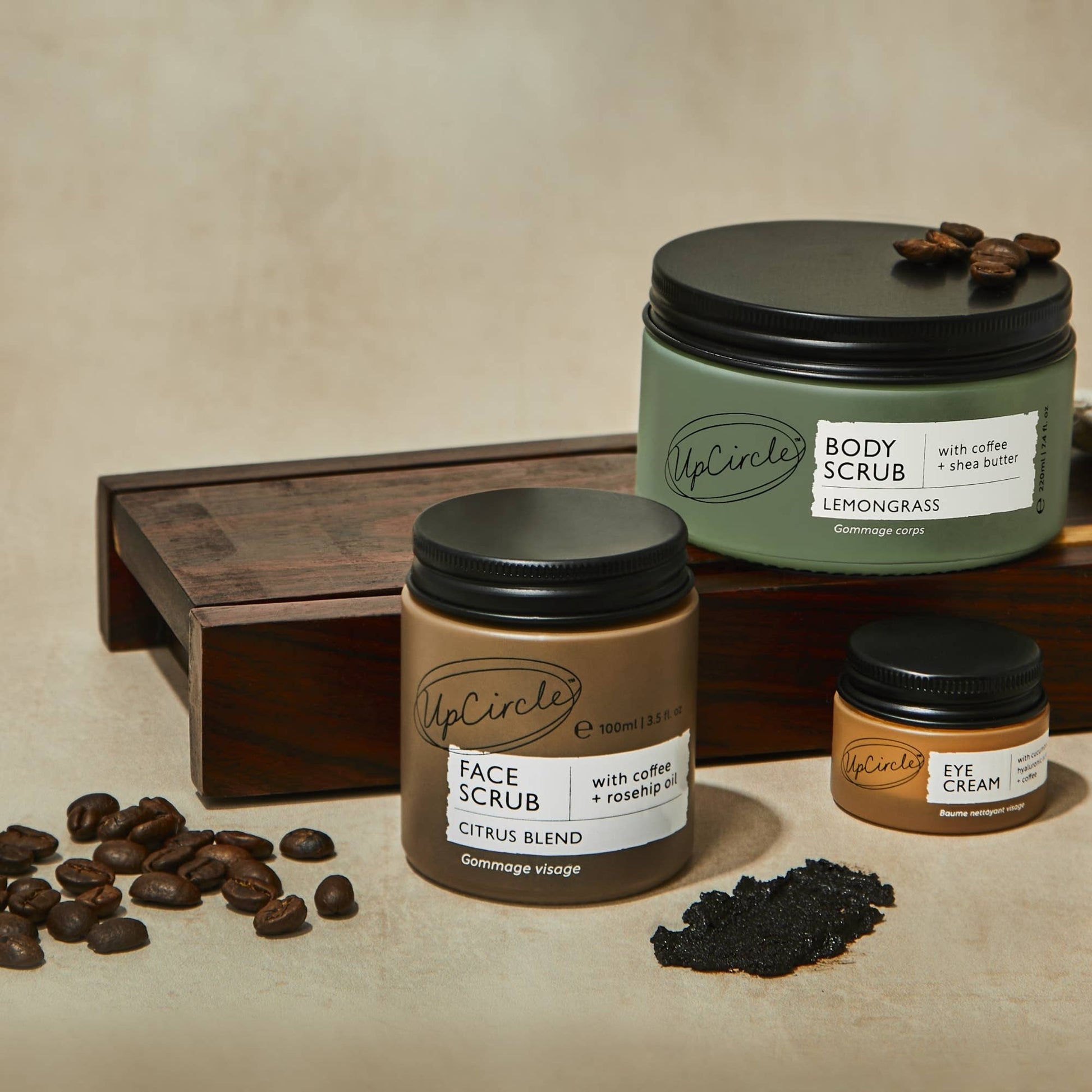 UpCircle Beauty Europe Eco Friendly Coffee Face Scrub [Citrus] Vegan Exfoliator
