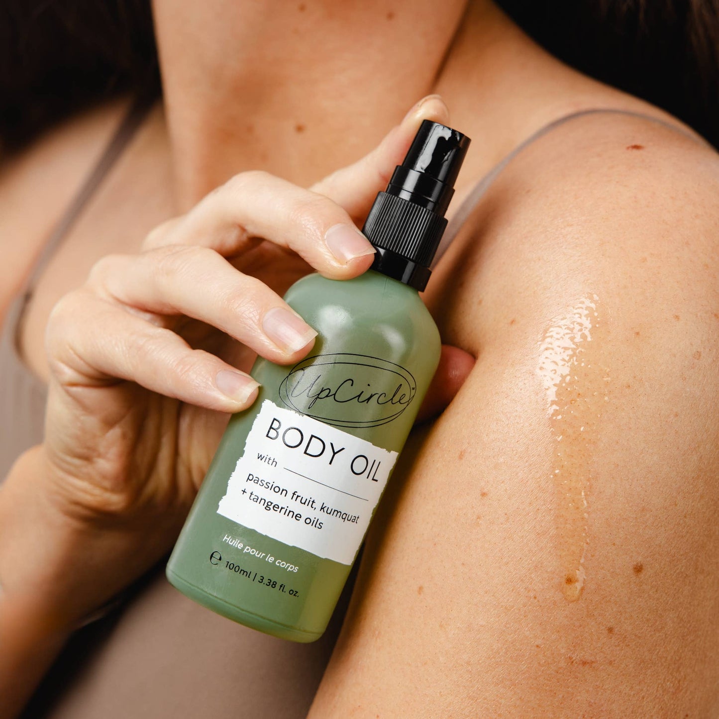 UpCircle Beauty Europe Luxury vegan eco Summer Body Oil with Passionfruit + Tangerine Oils