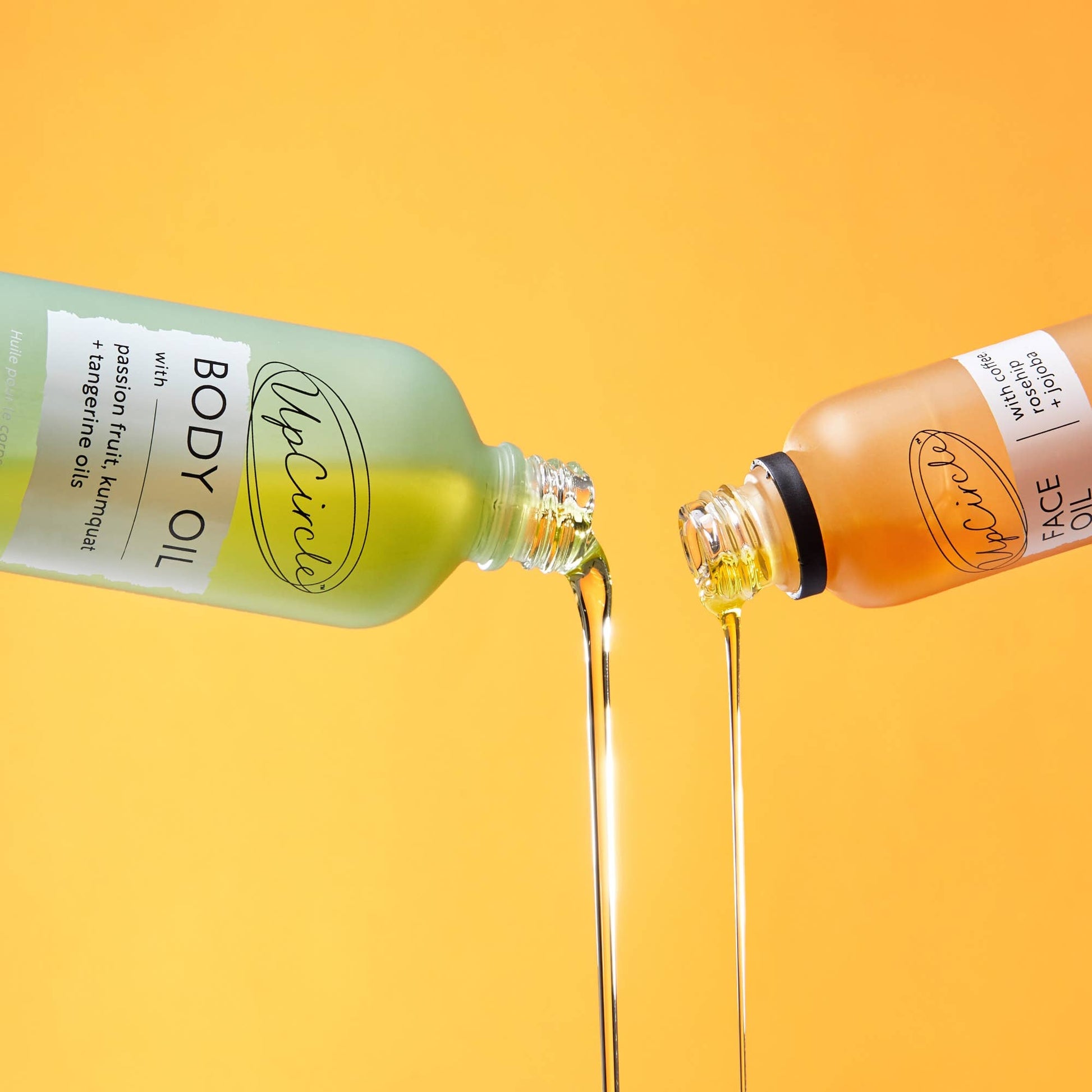 UpCircle Beauty Europe Luxury vegan eco Summer Body Oil with Passionfruit + Tangerine Oils