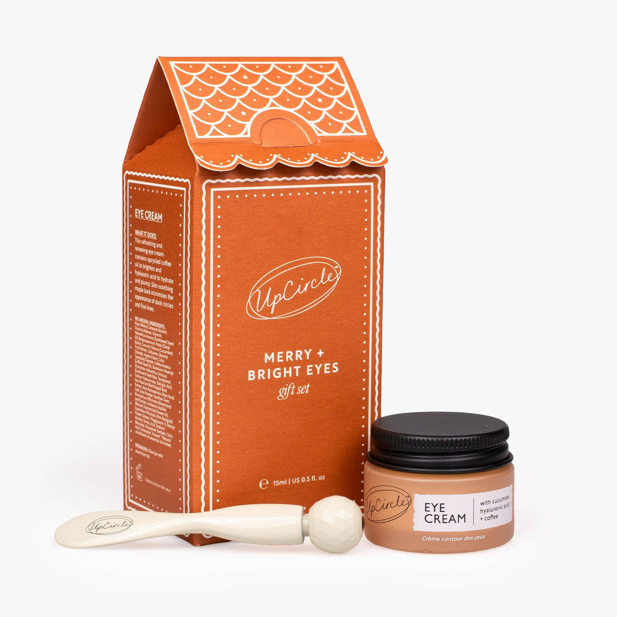 UpCircle Beauty Europe Merry + Bright Eyes Vegan Gingerbread Eco-Friendly Gift Set