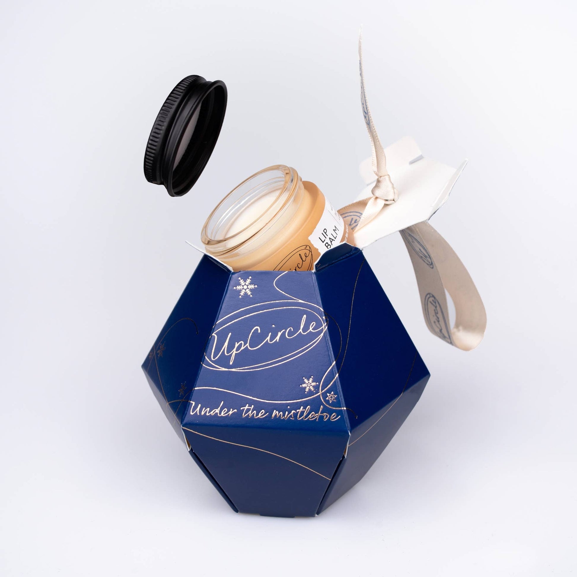 UpCircle Beauty Europe 'Under the Mistletoe' 100% Natural Lip Balm Christmas Bauble