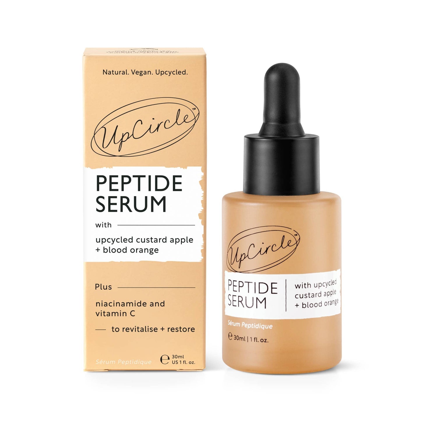 UpCircle Beauty Europe Vegan Eco Anti-Ageing Collagen Boosting Spa Peptide Face Serum