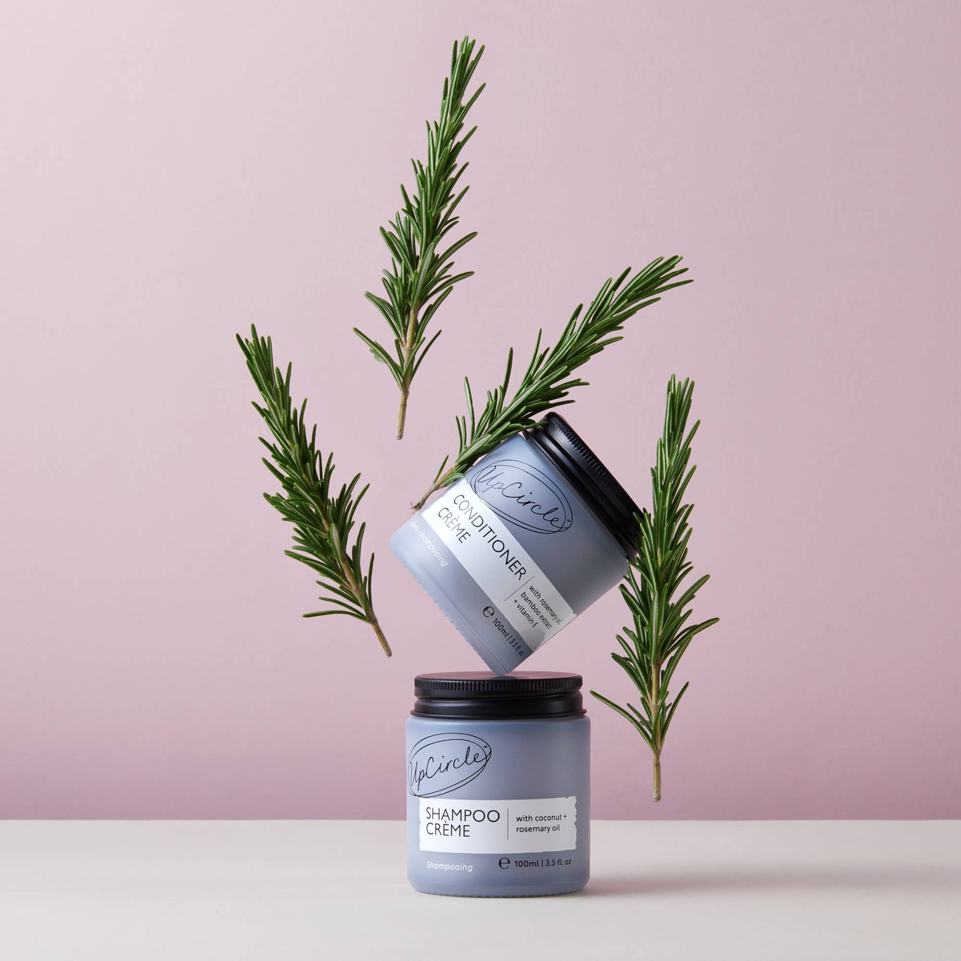 UpCircle Beauty Europe Vegan Spa Hair Care Duo with Coconut, Rosemary + Grapefruit Oils
