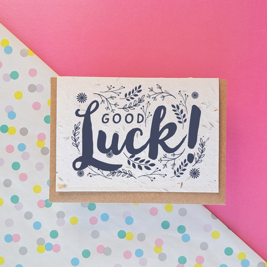 Wonky Cards Greeting card Good Luck - Plantable Seed Card