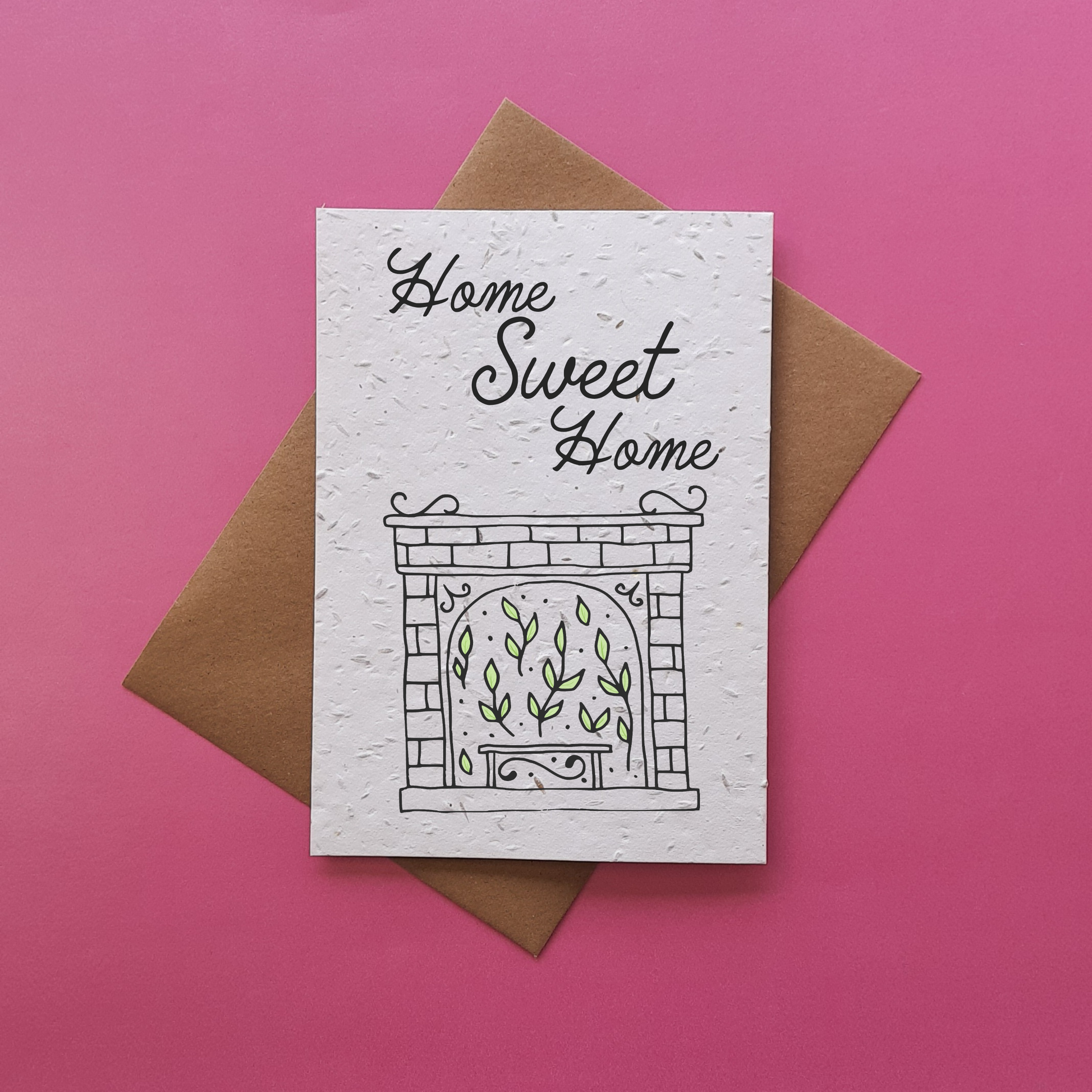 Wonky Cards Greeting card Home Sweet Home - Plantable Seed Card